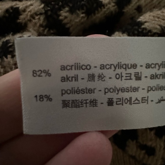 ZARA Oversize Animal Print Leopard Cardigan - Picture 6 of 6